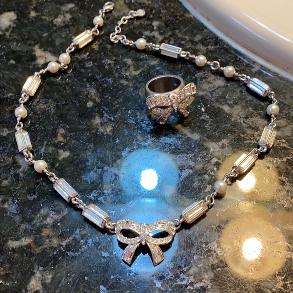 Chanel Bow Necklace & Ring